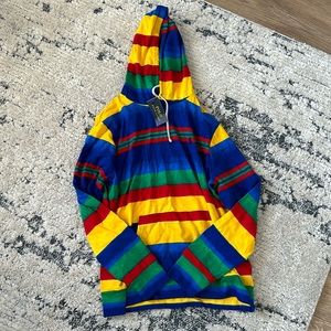 Men’s Multi Color Striped Ralph Lauren Hoodie Sweatshirt